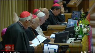 Discours du Pape François au cours de la dernière congrégation générale